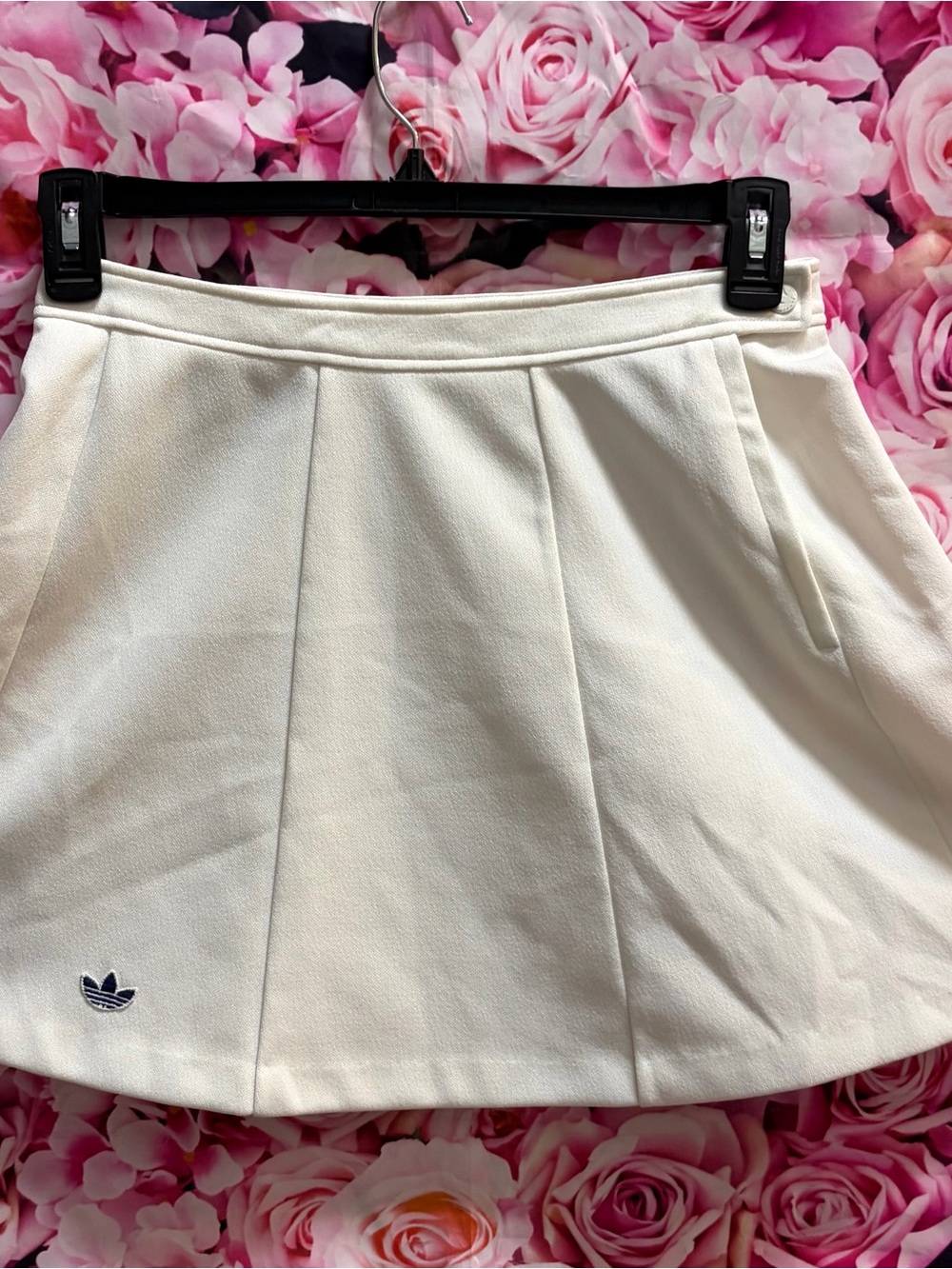 Vintage Ventex (France) adidas Tennis Skirt w Navy Trefoil & original hardware